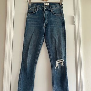 Agolde High-Rise Slim Leg Jeans